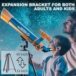 BEZGAR 70mm High-Powered Beginner Telescope with Tripod