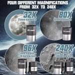 90mm Refractor Telescope for Beginners & Kids