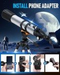 Sararoom 90mm Beginner Telescope with Tripod & Adapter