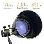 ExploraPro 70AZ Refractor Telescope for Beginners