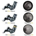 ExploraPro 70AZ Refractor Telescope for Beginners