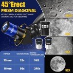 YENGUAN 90mm Refractor Telescope for Beginners