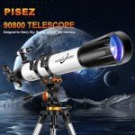 PISEZ 90mm Refractor Telescope for Beginners