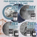 90mm High-Powered Refractor Telescope for Beginners
