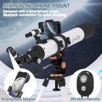 90mm High-Powered Refractor Telescope for Beginners