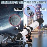 90mm High-Powered Refractor Telescope for Beginners