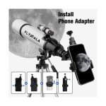 FlyGala High-Powered 80mm Refractor Telescope