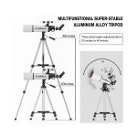 FlyGala High-Powered 80mm Refractor Telescope