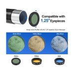 FlyGala High-Powered 80mm Refractor Telescope