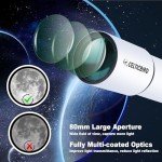 Beginner 80mm 900mm Refractor Telescope Bundle