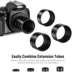 Neewer 4-Piece T2 Extension Tube Set for Astrophotography