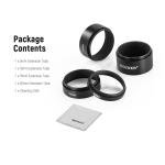 Neewer 4-Piece T2 Extension Tube Set for Astrophotography
