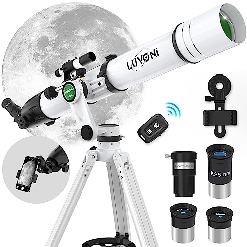 LUVONI Telescope: 90mm Aperture, Fine-tuning AZ Tripod