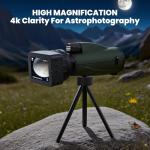 4K Monocular Telescope with Camera and Screen