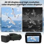 4K Monocular Telescope with Camera and Screen