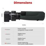 4K Monocular Telescope with Camera and Screen