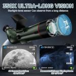 Smart Refractor Telescope with 4K Astrophotography Camera