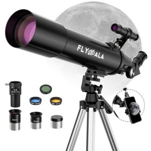 FlyGala 30X-750X Beginner Astronomy Telescope