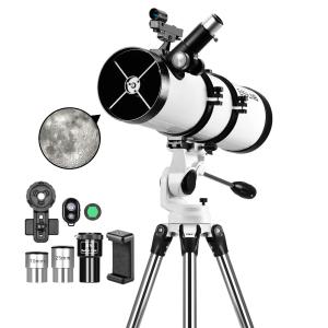 130mm Reflector Telescope with Steel Tripod for Stargazing