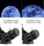 80mm Refractor Telescope with Backpack for Beginners