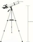 80mm Portable Refracting Telescope for Beginners