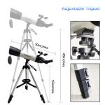 80mm Refractor Telescope Kit with Tripod & Eyepieces