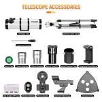 130mm Reflector Telescope with Steel Tripod for Stargazing