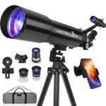 HETEKAN 80mm High Powered Beginner Telescope