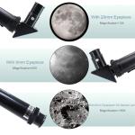 ToyerBee 70mm Portable Refractor Telescope for Beginners