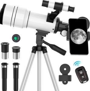 ToyerBee 70mm Beginner Astronomy Telescope with Phone Adapter