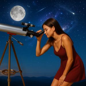 High-Powered 90mm Astronomy Telescope with Tripod