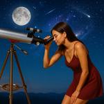 High-Powered 90mm Astronomy Telescope with Tripod