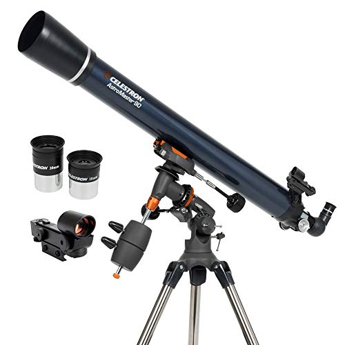 Beginner-friendly Celestron 90EQ Refractor Telescope - Bonus Software
