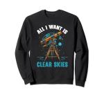 Astrophotography Night Sky Astronomy Sweatshirt