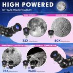 HUGERSTAR 90mm High-Powered Telescope for Beginners