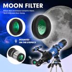HUGERSTAR 90mm High-Powered Telescope for Beginners
