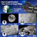 MEEZAA 150EQ Reflector Telescope for Beginner Astrophotography