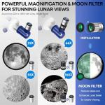 HUGERSTAR 90mm Portable Refractor Telescope for Beginners