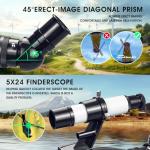 90mm Refractor Telescope for Beginner Astrophotography