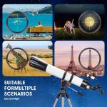 90mm Refractor Telescope for Beginner Astrophotography