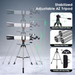 90mm Refractor Telescope for Beginner Astrophotography