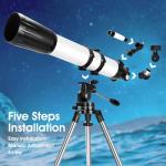 90mm Refractor Telescope for Beginner Astrophotography