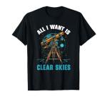 Astronomy Night Sky Astrophotography Graphic Tee