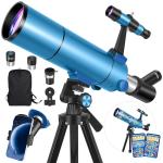HUGERSTAR 80mm Portable Telescope for Beginners