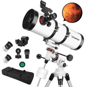 150EQ Beginner Telescope with Smartphone Adapter and Accessories