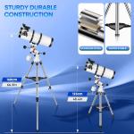 150EQ Beginner Telescope with Smartphone Adapter and Accessories