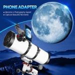 150EQ Beginner Telescope with Smartphone Adapter and Accessories