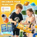 MEEZAA 80mm Portable Refractor Telescope for Beginners