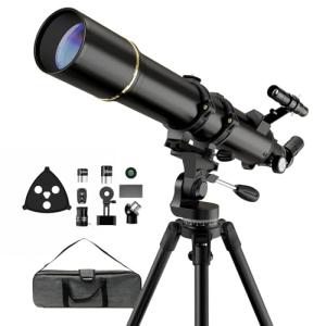 NACATIN 90mm Portable Astronomy Telescope with Phone Adapter