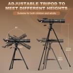 NACATIN 90mm Portable Astronomy Telescope with Phone Adapter